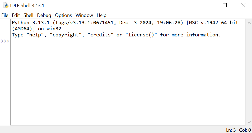Python Terminal Windows
